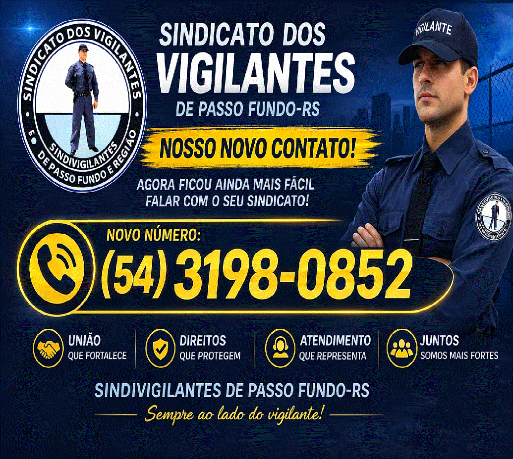 NOVO TELEFONE de CONTATO do SINDICATO